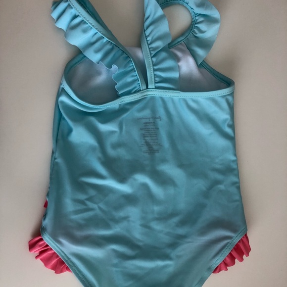 Baby Girls Flamingo Swimsuit - Picture 2 of 5